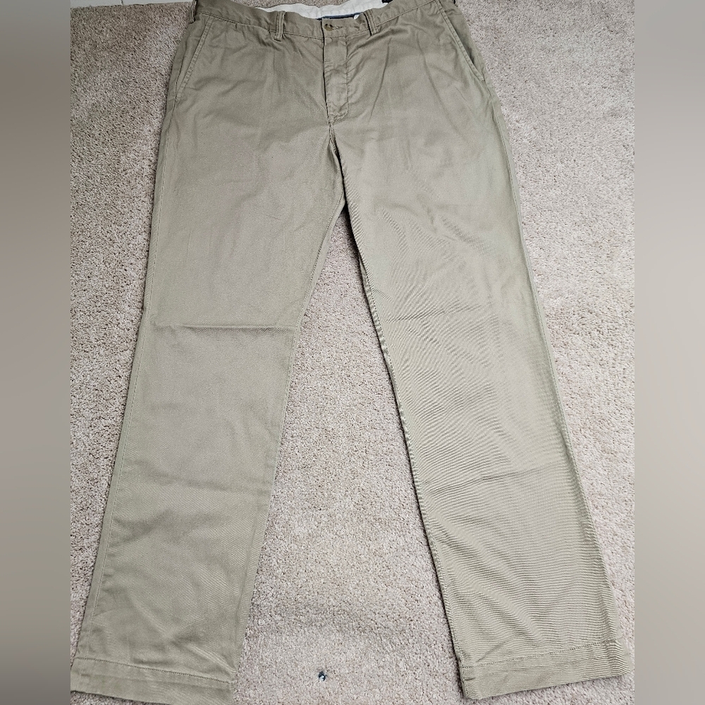 Ralph Lauren Polo Chino Khaki Dress Pants Slacks 38/34 Big And Tall